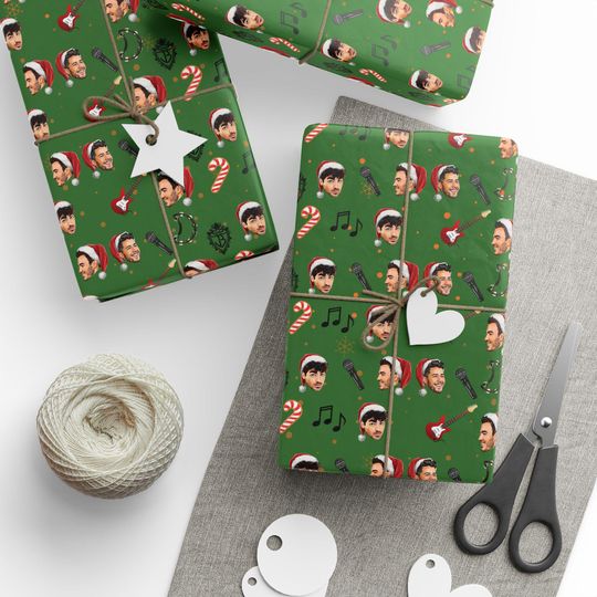 Discover Jonas Brothers Christmas Wrapping Paper, Festive Holiday Fan Merchandise