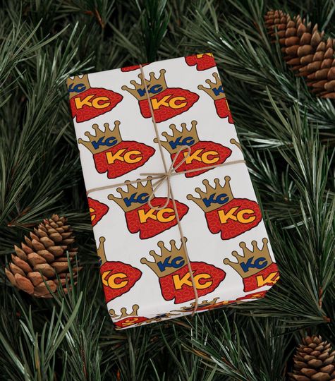 Discover KC Football Gift Wrap, Kansas City Baseball Christmas Wrapping Paper