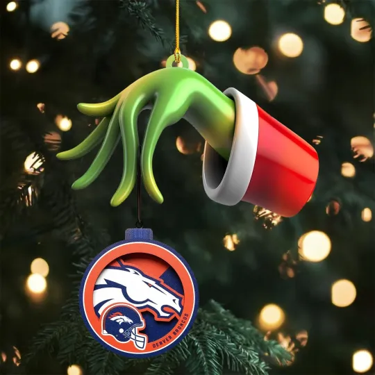 Discover Personalized Denver Football Team Broncoss Christmas Ornament Gift Decor