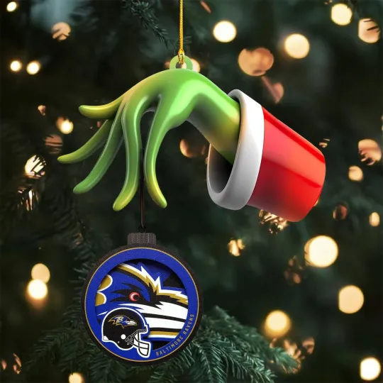 Discover Personalized Baltimore Football Team Ravenss Christmas Ornament Gift Decor