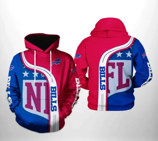 Discover Personalized Buffalos Team Billss 3D Hoodie, Football Hoodie For Men and Women