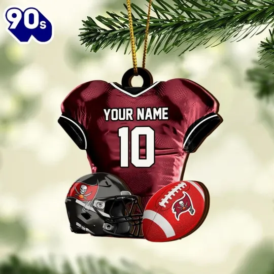 Discover Personalized Tampa Bay Football Team Buccaneerss Christmas Ornament Gift Decor