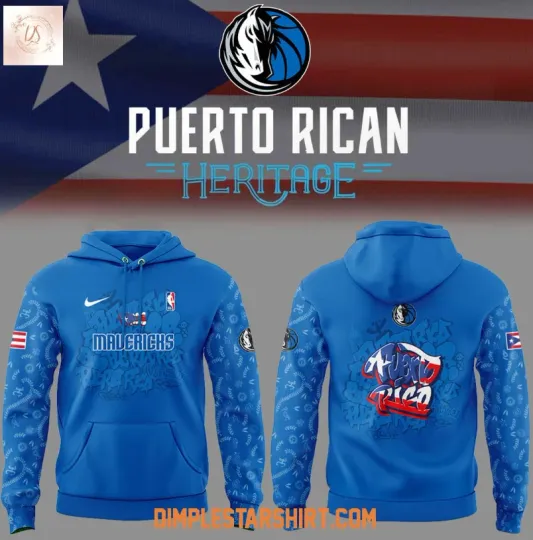 Discover Dallas Maverick Puerto Rican Heritage 2025 3D Hoodie