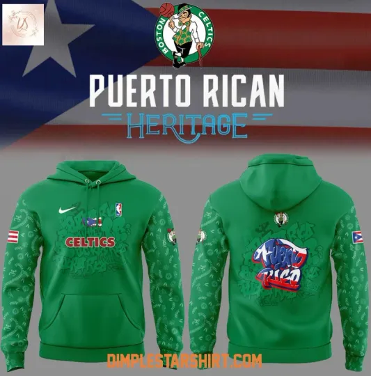 Discover Boston Celti Puerto Rican Heritage 2025 3D Hoodie