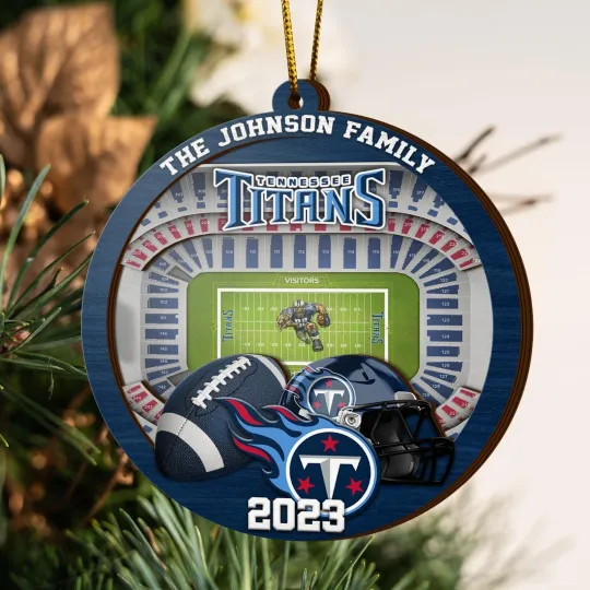 Discover Personalized Tennessee Football Team Titans Christmas Ornament Gift Decor