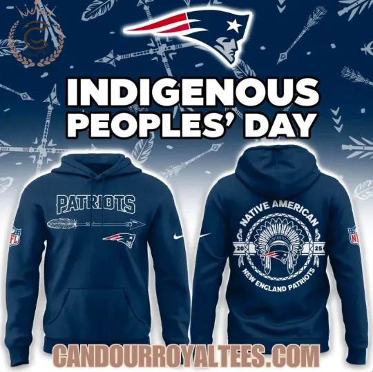 Discover New England Patriot Indigenous Peoples Day 2025 3D Hoodie