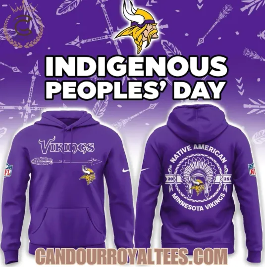 Discover Minnesota Viking Indigenous Peoples Day 2025 3D Hoodie