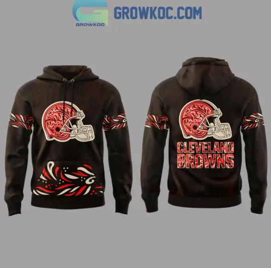 Discover Cleveland Brown Latino Heritage Month 3D Printed Hoodie