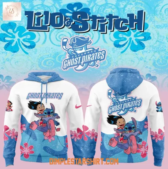 Discover Savannah Ghost Pirate X Lilo And Stich 2025 3D Hoodie