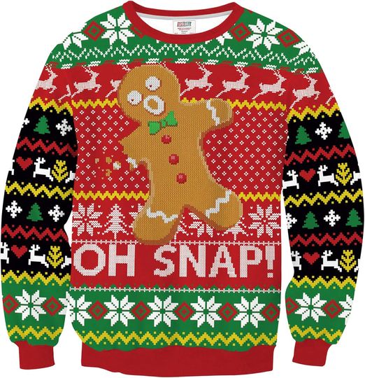 Discover Arvilhill Unisex 3D Graphic Christmas Animal Sweatshirt Long Sleeve