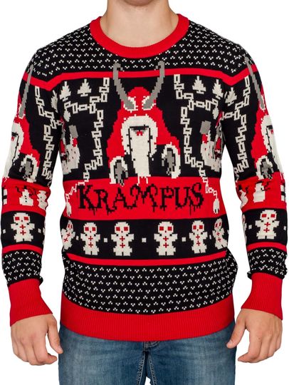 Discover RIPP JUNC Krampus Knit Ugly Christmas Sweater