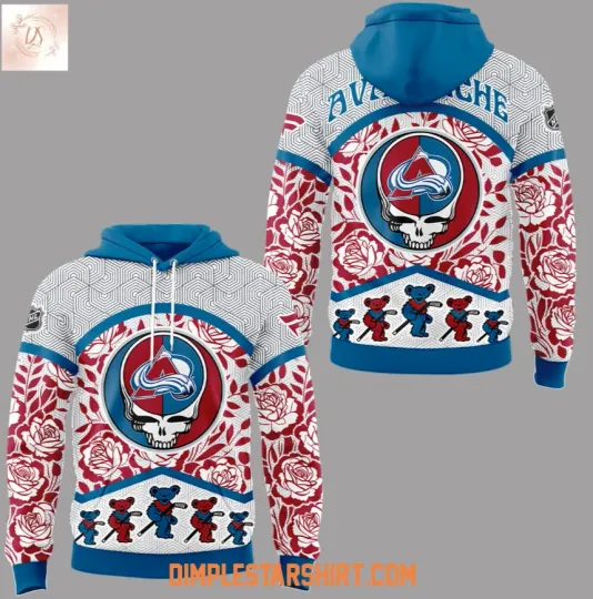 Colorado Avalanche X Grateful Dead Night 3D Hoodie
