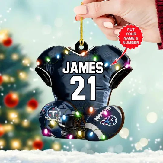 Discover Personalized Tennessee Football Team Titanss Christmas Ornament Gift Decor