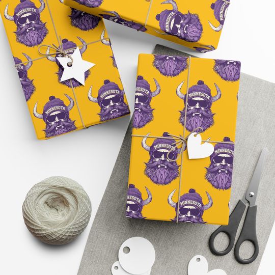 Minnesota Vikings Gift Wrap - football Football Fan Wrapping Paper
