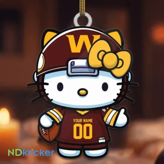 Discover Personalized Washington Football Team Commanders Christmas Ornament Gift Decor