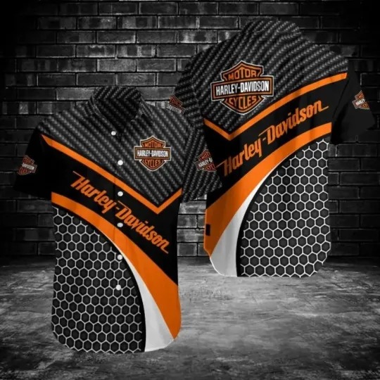 Discover Harley Racing Davidson Casual Button Down Shirt, unisex adults S-5XL