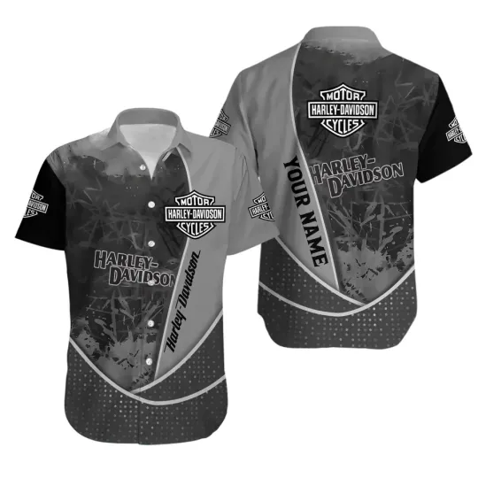 Discover Personalized Harley Racing Davidson Casual Button Down Shirt