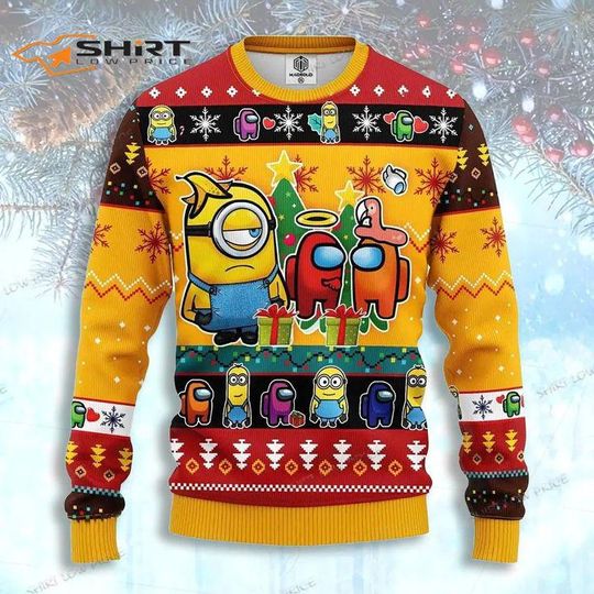 Discover Minions Cartoon Movie Ugly Christmas Sweater - Funny Minions Gift for Minions Fans