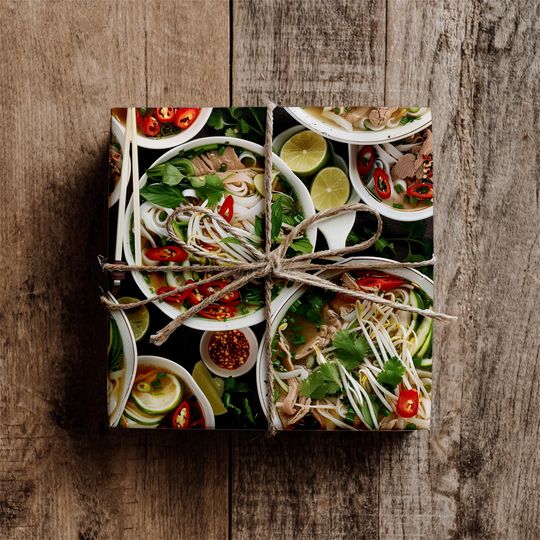 Discover Pho Gift wrap: Soup Wrapping Paper
