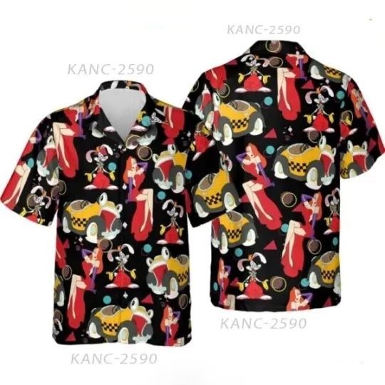 Discover Retro 90s Jessica Rabbit Roger Rabbit Hawaiian Shirt