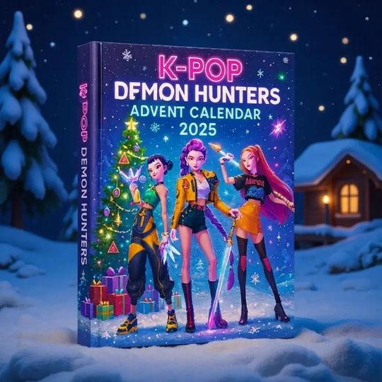 --NEWSALE IN STOCK Countdown Calendars Kpop Demon Hunters Advent Calendar Model Doll Collection Desk Decoration Christmas Gifts