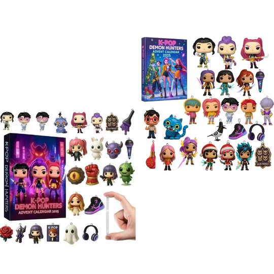 Discover HOT Kpop Demon Hunters Advent Calendar K Pop Demon Hunters Rumi Mira Zoey Tiger Christmas Countdown Advent Calendar Gift 24 Days