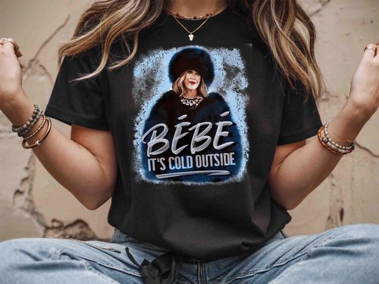 Discover Bebe It's Cold Outside T-Shirt, Moira Rose Christmas Sweatshirt, Schitt's Creek Holiday Tee, TV Show Fan Gift