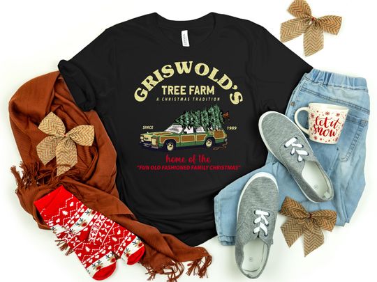 Discover Griswold Christmas Sweatshirt with Tree Farm and Holiday Design