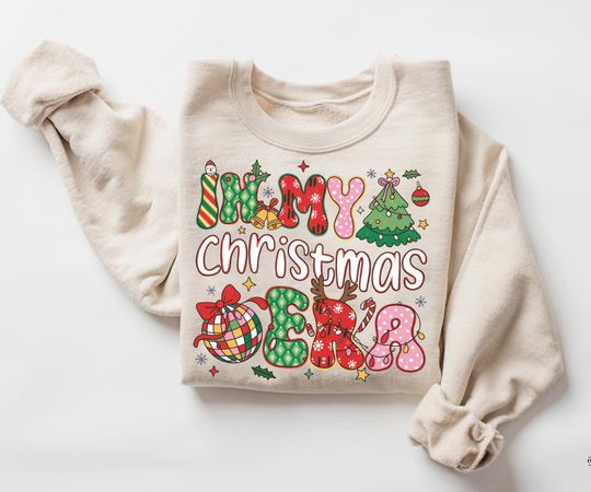 Discover In My Christmas Era Sweatshirt, Christmas Holiday Shirt, Xmas Gift, Christmas Party Tee