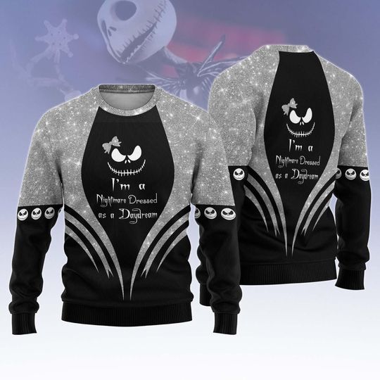 Discover Nightmare Before Christmas Ugly Christmas Sweater, Jack Skellington Sweater, Disney Christmas Gift For Men Women Kid, Xmas Holiday Gift