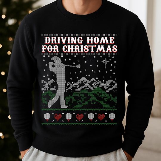 Discover Golf Christmas Sweatshirt and Hoodie, Funny Holiday Jumper, T-Shirt, Mug, Gift for Golf Enthusiasts