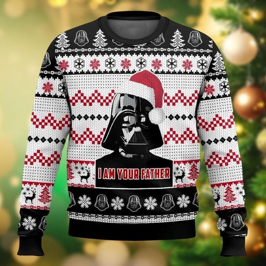 Discover Disney Star Wars Christmas Sweater, Darth Vader Ugly Sweater, Darth Vader I Am Your Father Sweater, Xmas Sweater For Men Women Kids