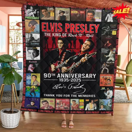 Elvis Presley 1935-2025 Blanket
