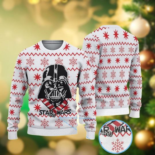 Discover Star Wars Christmas Sweater, Darth Vader Xmas Sweater, Disney Movie Sweater, Galaxy Edge Shirt, Holiday Sweater Gift for Men Women Kids