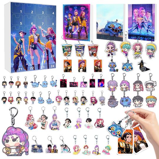 Discover Kpop Demon Hunters Surprise Gifts Huntrix Kpop Christmas Advent Calendar Nightmare Before Christmas Countdown Calendar Blind Box