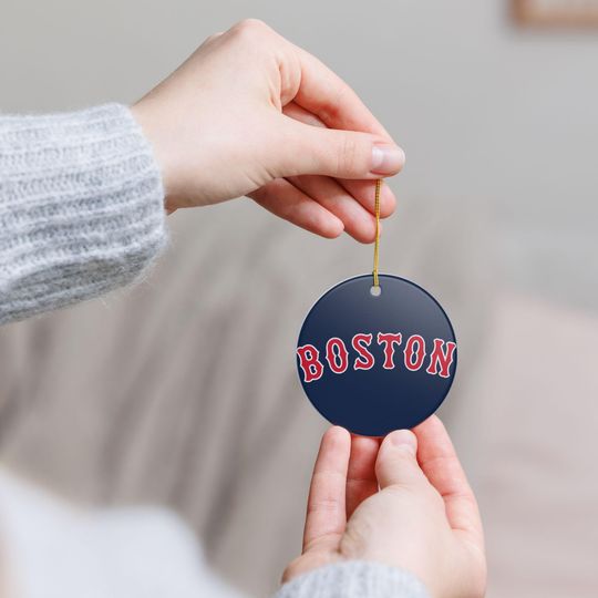 Discover Ceramic Ornaments, Boston Sports Decor, Holiday Gift, Wall Hanging, Christmas Tree Ornament, Unique Home Decoration