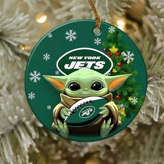 Discover New York Football Jetss Team Christmas Ceramic Ornament Gift