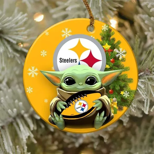 Discover Pittsburgh Football Steelerss Team Christmas Ceramic Ornament Gift