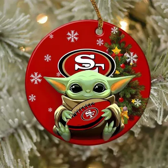 Discover San Francisco Football 49erss Team Christmas Ceramic Ornament Gift