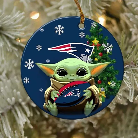 Discover New England Football Patriotss Team Christmas Ceramic Ornament Gift