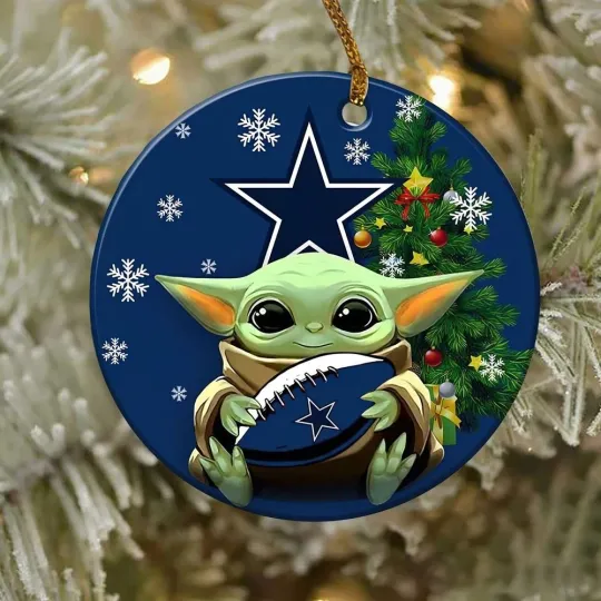 Discover Dallas Football Cowboyss Team Christmas Ceramic Ornament Gift Decor