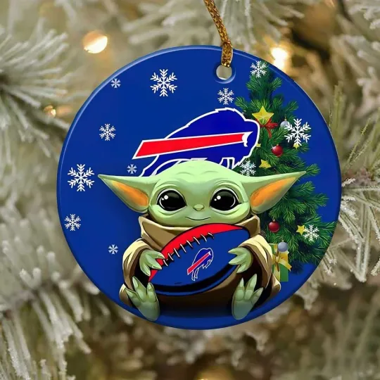 Discover Buffalo Football Billss Team Christmas Ceramic Ornament Gift Decor