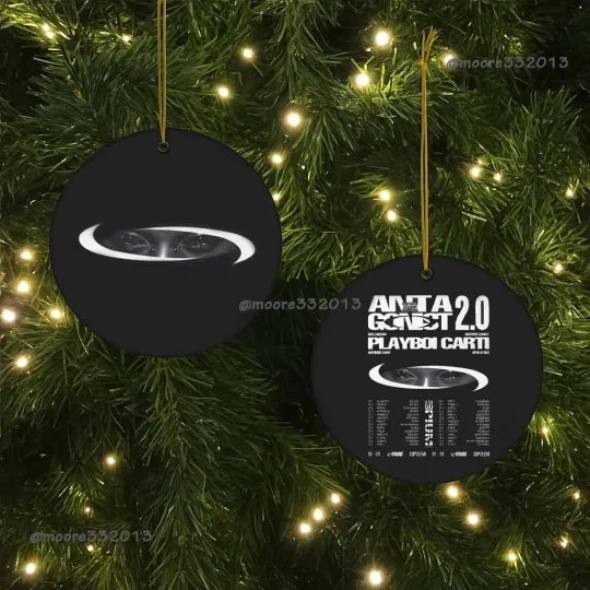 Antagonist 2.0 Playboi Carti US Tour 2025 Ornament – Hip-Hop Christmas Keepsake