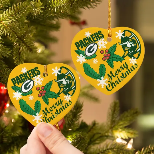 Discover Green bay packers christmas ornament, 2025 team décor, football gift