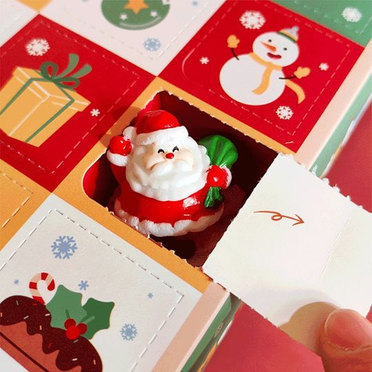 Discover Advent Calendar 2025 Christmas Blind Box Christmas Emotional Support Collectible Keychain Ornament Children's Toys Party Gifts