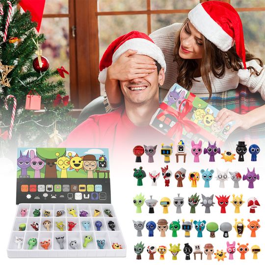 Discover New Sprunki Figures Mode Toys 24 Grid Blind Boxs Cartoon Anime Sprunky Toy Gifts Surprise Happy Birthday Parties Favors Children