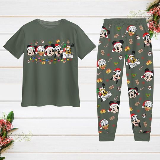Discover Disney Mickey Christmas Pajama Set for Kids