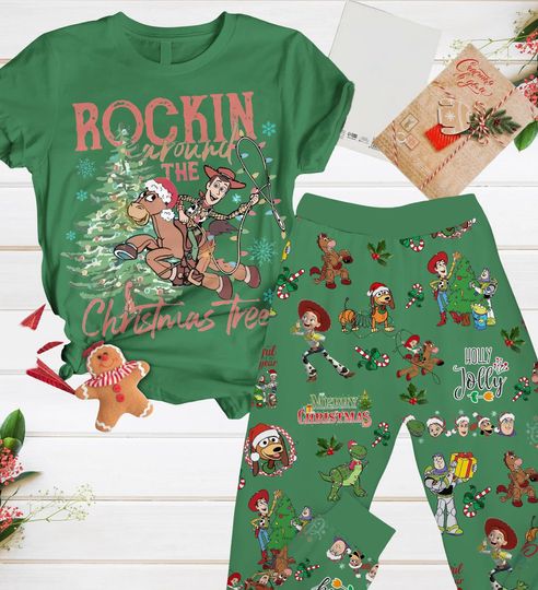 Discover Toy Story Land Pajama Set with Buzz Lightyear and Woody Shirts for Kids