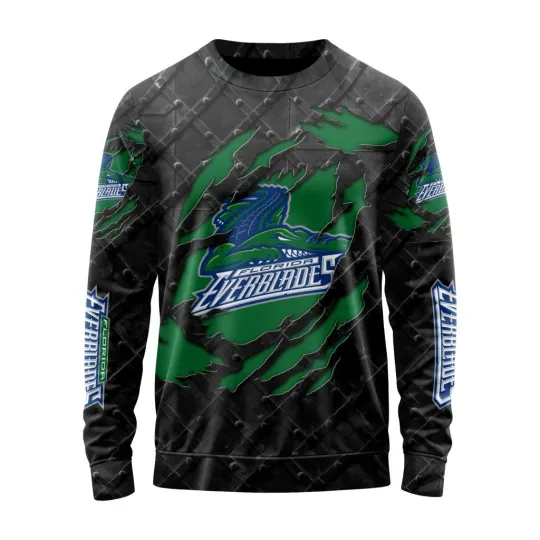 Discover Personalized Florida Everblades Sweater Special Black Metal Design