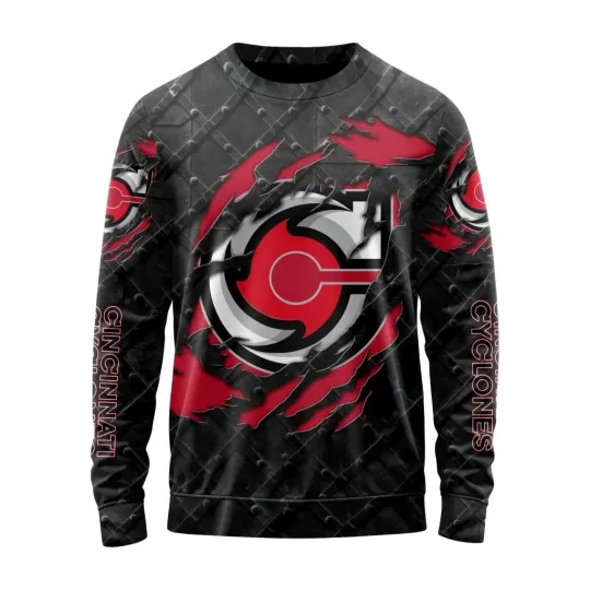Discover Personalized Cincinnati Cyclones Sweater Special Black Metal Design